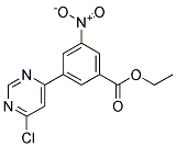 3-(6-Chloro-pyrimidin-4-yl)-5-nitro-benzoic acid ethyl ester Struktur