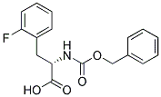 (2S)-2-{[(benzyloxy)carbonyl]amino}-3-(2-fluorophenyl)propanoic acid Struktur