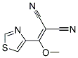 [methoxy(1,3-thiazol-4-yl)methylidene]propanedinitrile Struktur