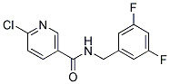 6-Chloro-N-(3,5-difluoro-benzyl)-nicotinamide Struktur