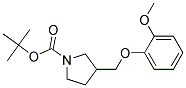 3-(2-Methoxy-phenoxymethyl)-pyrrolidine-1-carboxylic acid tert-butyl ester Struktur