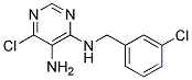 6-chloro-N4-(3-chlorobenzyl)pyrimidine-4,5-diamine Struktur