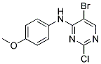 5-bromo-2-chloro-N-(4-methoxyphenyl)pyrimidin-4-amine Struktur