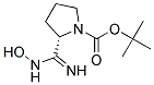 tert-butyl (2S)-2-(hydroxycarbamimidoyl)pyrrolidine-1-carboxylate Struktur