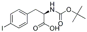 (2R)-2-[(tert-butoxycarbonyl)amino]-3-(4-iodophenyl)propanoic acid Struktur