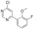 4-Chloro-6-(3-fluoro-2-methoxy-phenyl)-pyrimidine Struktur