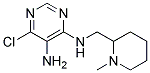 6-chloro-N4-[(1-methylpiperidin-2-yl)methyl]pyrimidine-4,5-diamine Struktur