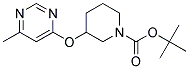 3-(6-Methyl-pyrimidin-4-yloxy)-piperidine-1-carboxylic acid tert-butyl ester Struktur