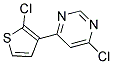 4-Chloro-6-(2-chloro-thiophen-3-yl)-pyrimidine Struktur