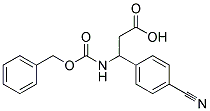 3-{[(benzyloxy)carbonyl]amino}-3-(4-cyanophenyl)propanoic acid Struktur