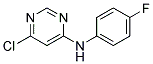 (6-Chloro-pyrimidin-4-yl)-(4-fluoro-phenyl)-amine Struktur