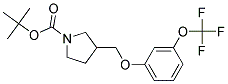 3-(3-Trifluoromethoxy-phenoxymethyl)-pyrrolidine-1-carboxylic acid tert-butyl ester Struktur