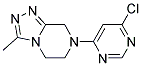 7-(6-Chloro-pyrimidin-4-yl)-3-methyl-5,6,7,8-tetrahydro-[1,2,4]triazolo[4,3-a]pyrazine Struktur