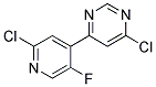 4-Chloro-6-(2-chloro-5-fluoro-pyridin-4-yl)-pyrimidine Struktur