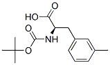 (2R)-2-[(tert-butoxycarbonyl)amino]-3-(3-methylphenyl)propanoic acid Struktur