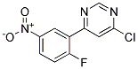 4-Chloro-6-(2-fluoro-5-nitro-phenyl)-pyrimidine Struktur