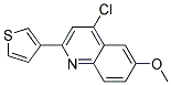 4-chloro-6-methoxy-2-thiophen-3-ylquinoline Struktur