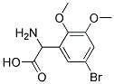 amino(5-bromo-2,3-dimethoxyphenyl)acetic acid Struktur