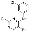 5-bromo-2-chloro-N-(3-chlorophenyl)pyrimidin-4-amine Struktur