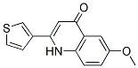 6-methoxy-2-thiophen-3-ylquinolin-4(1H)-one Struktur