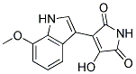 3-hydroxy-4-(7-methoxy-1H-indol-3-yl)-1H-pyrrole-2,5-dione Struktur