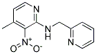 (4-Methyl-3-nitro-pyridin-2-yl)-pyridin-2-ylmethyl-amine Struktur