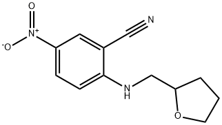 5-Nitro-2-[(tetrahydro-furan-2-ylmethyl)-amino]-benzonitrile Struktur