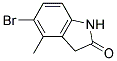 5-bromo-4-methyl-1,3-dihydro-2H-indol-2-one Struktur