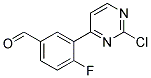 3-(2-Chloro-pyrimidin-4-yl)-4-fluoro-benzaldehyde Struktur