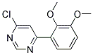 4-Chloro-6-(2,3-dimethoxy-phenyl)-pyrimidine Struktur