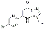 5-(5-bromopyridin-2-yl)-3-ethylpyrazolo[1,5-a]pyrimidin-7(4H)-one Struktur