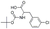 2-[(tert-butoxycarbonyl)amino]-3-(3-chlorophenyl)propanoic acid Struktur