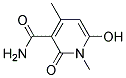 3-CARBAMOYL-4-METHYL-6-HYDROXY-N-METHYL-2-PYRIDONE Struktur