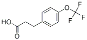 4-Trifluoromethoxyphenylporpionic Acid Struktur