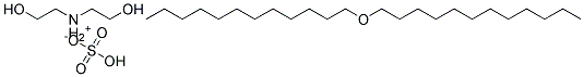 n-Dodecyl ether sulfate, diethanolamine salt Struktur