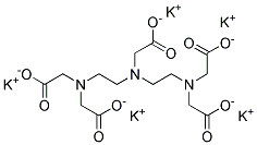 Diethylenetriaminepentaacetic acid, pentapotassium salt Struktur