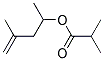 2-Methylpropanoic acid, 1,3-dimethyl-3-butenyl ester Struktur