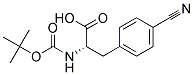 N-tert-Butoxycarbonyl-D-3-(4-cyanophenyl)alanine Struktur