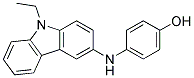 9-Ethyl-3-(4'-hydroxyphenylamino) carbazole Struktur