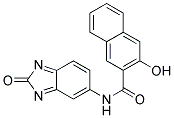 5-(2-Hydroxy-3-naphthoylamino) benzimidazolone Struktur