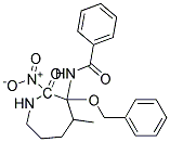 3'-BENZYLOXY-4'-METHYL-2'-NITRO-N-(2-OXOHEXAHYDRO-3-AZEPINYL)BENZAMIDE Struktur