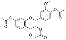 3,7-DIACETOXY-2-(4-ACETOXY-3-METHOXYPHENYL)-4H-CHROMEN-4-ONE Struktur