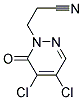 3-(4,5-DICHLORO-6-OXO-1,6-DIHYDRO-1-PYRIDAZINYL)PROPIONITRILE Struktur