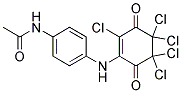 4'-(2,4,4,5,5-PENTACHLORO-3,6-DIOXO-1-CYCLOHEXENYLAMINO)ACETANILIDE Struktur