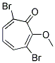 3,7-DIBROMO-2-METHOXY-2,4,6-CYCLOHEPTATRIEN-1-ONE Struktur