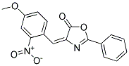 4-(4-METHOXY-2-NITROBENZYLIDENE)-2-PHENYL-2-OXAZOLIN-5-ONE Struktur
