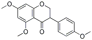 5,7-DIMETHOXY-3-(P-METHOXYPHENYL)-4-CHROMANONE Struktur