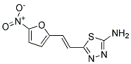 5-(2-(5-NITRO-2-FURYL)VINYL)-1,3,4-THIADIAZOL-2-AMINE Struktur