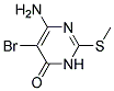 6-AMINO-5-BROMO-2-METHYLTHIO-4(3H)-PYRIMIDINONE Struktur