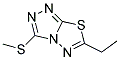 6-ETHYL-3-METHYLTHIO-1,2,4-TRIAZOLO(3,4-B)(1,3,4)THIADIAZOLE Struktur